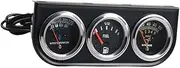 3 in 1 Triple Gauge Set Water Temperature Meter Car Gauge Dash Cluster Panel Oil Pressure for 12V Cars Trucks