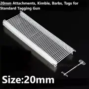 20mm Standard GUN GENUINE TAGGING STRONG BARBS ATTACHMENTS TAG PINS FOR KIMBLE