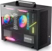 Micro ATX Case, MATX PC Case for ITX MATX Motherboard, 2X 120Mm ARGB Fans Preins