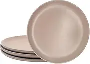 Katorosacom Pink Salad Plate Set, Candy Powder, Matte Glazed, 8.25 inches, Round Ceramic Plate, Dessert, Salad, Appetizer, Microwave and Dishwasher Safe (4)