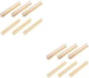 GETAJGHSD 6Pcs Wooden Domino Stands Multi Function Display Base for Gaming Cards DIY Craft Supply Convenient Accessory for Domino Games Stylish Wooden Racks for