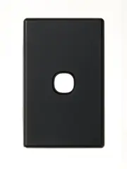 Lucci Power Gravity 1 Gang Plate Only in Matte Black