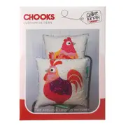 Chooks Cushion Pattern by Claire Turpin Designs Quilting Sewing Home Decor