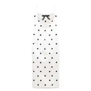 [Markgong] Markgong Polka Dot-print Dress 38 FR WHITE/BLACK