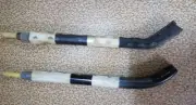 New Balkan Folk Bulgarian Wood & Cow Horn Chanter for Bagpipe Kaba Gaida E/Mi