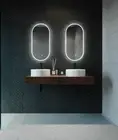 Remer 1200mm x 450mm LED Bathroom Mirror with Demister Gatsby D Frameless GG4512