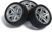 10Pcs Scale Model Vehicles for Car and Craft Projects Black