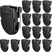 Feifeiya 15 Pcs Cubicle Clips Fabric Panel Cubicle Accessories Fabric Partition Panel Wall Clip Office Photos Wall for Notes Memos Standard Size, 40-Sheet Capacity (Black)