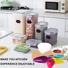 14 Pack Airtight Food Storage Containers, BPA-Free Pantry Storage for Dry Food