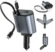Super Quick Car Charger 120W Type C Car Accessories Adapter iPhone 16 LIGHTING Charger Fast Charging Travel Essentials Road Trip Essentials iPhone 15