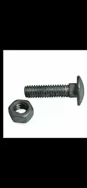 200 Pieces 1/4-20 x 3/4" Carriage Bolts AND Nuts -Hot Dip Galvanized- Brand New!
