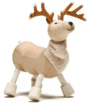 NEW AnamalZ Reindeer Poseable Wood Wooden Figure 10cm Preschool Steiner