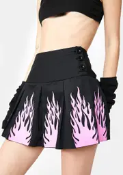 [Current Mood] Flirting With The Devil Pleated Skirt