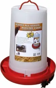 Farm Innovators HPF-100 Thermostatically Controlled Heated 3 Gallon Plastic...