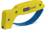 AccuSharp Classic ShearSharp Scissor Sharpener, Yellow/Blue - 002C