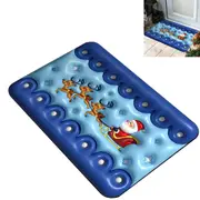 Christmas Non-slip Doormat Funny Floor Mat for Bedroom Bathroom Home Indoor Outdoor-Deer sleigh