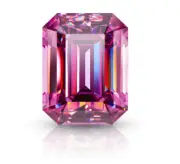 Certified 1 Ct Natural Pink Emerald Cut Loose Diamond for Making Jewelry & Ring
