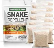 LEBMP Snake Repellent for Yard Powerful, Snakes Away Repellent for Outdoors, Snake Deterrent Pet Safe Indoor, Yard Snake Out Repellant, Keep Snake Out of Home, Garden, Garage, Camping - 12 Pouches