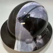 New Full Brim Hard Hat Custom Hydro Dipped HOWL AT THE MOON