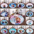 Fr0zen Room Floor Mat Circle Round Carpet Anti-slip Chair Rug Mat 100cm
