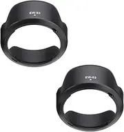 VGOL 2PCS EW-53 Lens Hood Plastic Camera Lens Hood Shade Camera Lens Replacement Hood Compatible with Canon RF-S 18-45mm F4.5-6.3 IS STM Lens