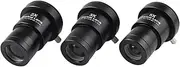 Optical Glass Barlow Lens 1.25 Inch Astronomical Telescope Eyepiece Lens, 2X 3X 5X, Pack of 3