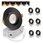 Cloudy Bay Eyeball 5 Color 4 inch Gimbal LED Recessed Light with Junction Box...