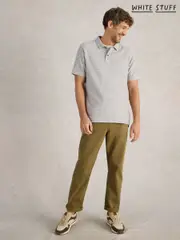 White Stuff Blue Taylor Stripe 100% Cotton Polo Shirt (F25120) | $88