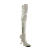 Steve Madden Venuss Women's Boots Bone Patent