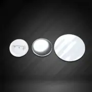 100 Sets Metal Badge Brooches Lapel Pin Parts for Button Maker Machine