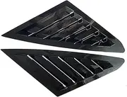 Compatible with Ford Focus Sedan 2012 2013 2014 2015 2016 2017 2018 Car Rear Window Louver Shutter Cover Side Vent Trim Windshield Cover(Black)