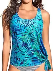 [Talisea] Women Tankini Swim Top Only - Swimsuit Bathing Suit Top Side Tie Swim Top No Bottom 2025