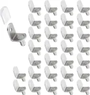 50 Pcs Shelf Support Pegs 1/4 Inch Metal Shelf Pins for Wood Shelves Adjustable