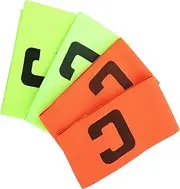 Generic 4pcs Soccer Captain Armbands for Youth and Adults Elastic Team Sports Band Durable Badge for Enhanced Team Unity and Recognition