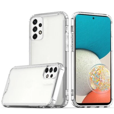 For Samsung Galaxy A53 5G Slim Shockproof Rubber Bumper Clear TPU Case Cover