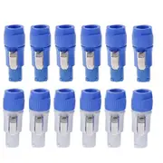 12PCS NAC3FCA NAC3FCB Powercon Connector 3 Pin Male Powercon Connector 20A 250V AC Power Plug Connector blue white