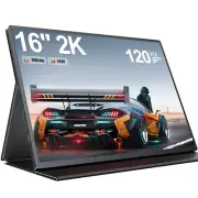 UPERFECT 16" 120Hz Monitor 2560*1600 2K Portable Monitor Gaming Monitor for PS