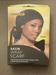 Evolve Essentials Women's High-quality Satin Wrap Scarf Prevent Breakage& Frizz