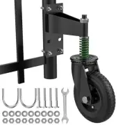 Spring Loaded HEAVY DUTY Bracket Casters Gate Wheel Swing Gates Wheels Rotation