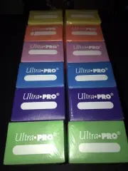 Ultra Pro Set Of 12 COLOR PACK DECK BOXES Magic Pokemon YuGiOh Card Storage Box