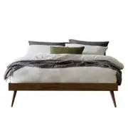 Franki King Hardwood Bed Base | Walnut