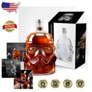 Sturdy Lead-Free Whiskey Decanter Set with Glasses - Perfect Celebration Gift