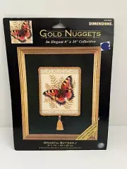 Dimensions Gold Nugget Graceful Butterfly Monarch Cross Stitch Kit 35058 NEW