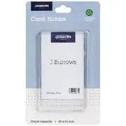 J.Burrows Recycled Card Holder Portrait Clear