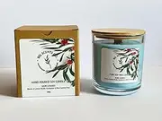 Bel Scents Co. Scented Soy Candle Lemon Myrtle and Eucalyptus, Large 365g 60+ Hour Burn Time. Australian Made Gifts. Gifts for Women