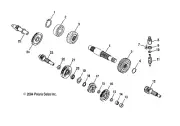 Polaris Transmission Shaft, Genuine OEM Part 0452523, Qty 1