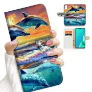 ( For Vivo Y20S ) Wallet Flip Case Cover AJ23530 Dolphin