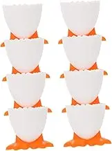 8Pcs Cute Chicken Feet Egg Holders Fun Breakfast Cups for Easter Material Stable Egg Storage Stand Home Supplies