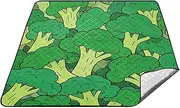 Cute Cartoon Vegetable Broccoli Waterproof Lake Day Essentials Water Resistant Outdoor Party Waterproof Blanket for Outdoorsy Women Concert Blanket Manta para Picnic Campo