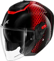 Shark RS Jet Stride, open face helmet , color: Black/Red , size: XXL